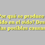 ¿Por qué se produce el zumbido en el oído? Descubre las posibles causas