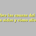 Descubre las causas del pitido en los oídos y cómo aliviarlo