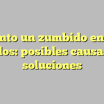 Siento un zumbido en los oídos: posibles causas y soluciones