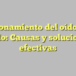 Taponamiento del oído por ruido: Causas y soluciones efectivas