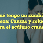 Por qué tengo un zumbido en la cabeza: Causas y soluciones para el acúfeno craneal