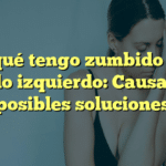 Por qué tengo zumbido en el oído izquierdo: Causas y posibles soluciones