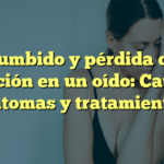 Zumbido y pérdida de audición en un oído: Causas, síntomas y tratamientos