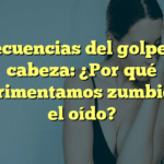 Consecuencias del golpe en la cabeza: ¿Por qué experimentamos zumbido en el oído?