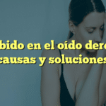 Zumbido en el oído derecho: causas y soluciones
