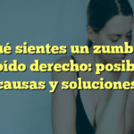 Por qué sientes un zumbido en el oído derecho: posibles causas y soluciones