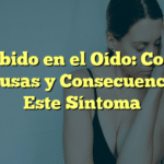 Zumbido en el Oído: Conoce las Causas y Consecuencias de Este Síntoma