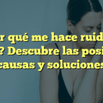 ¿Por qué me hace ruido el oído? Descubre las posibles causas y soluciones