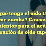 ¿Por qué tengo el oído tapado y me zumba? Causas y tratamientos para el acúfeno y la sensación de oído taponado