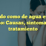Ruido como de agua en el oído: Causas, síntomas y tratamiento