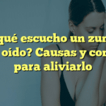¿Por qué escucho un zumbido en mi oído? Causas y consejos para aliviarlo