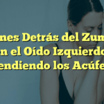 Razones Detrás del Zumbido en el Oído Izquierdo: Entendiendo los Acúfenos