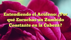 Entendiendo el Acúfeno: ¿Por qué Escuchas un Zumbido Constante en la Cabeza?