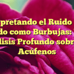Interpretando el Ruido en el Oído como Burbujas: Un Análisis Profundo sobre los Acúfenos