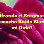 Descifrando el Enigma: ¿Por qué Escucho Ruido Blanco en mi Oído?