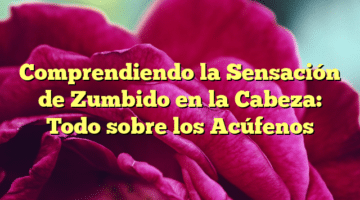 Comprendiendo la Sensación de Zumbido en la Cabeza: Todo sobre los Acúfenos