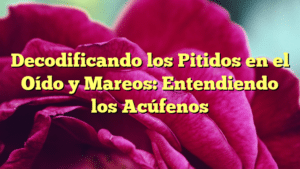 Decodificando los Pitidos en el Oído y Mareos: Entendiendo los Acúfenos