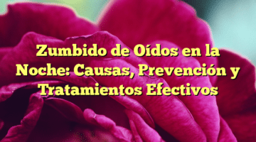 Zumbido de Oídos en la Noche: Causas, Prevención y Tratamientos Efectivos