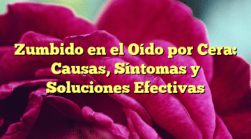 Zumbido en el Oído por Cera: Causas, Síntomas y Soluciones Efectivas