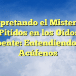Interpretando el Misterio de los Pitidos en los Oídos de Repente: Entendiendo los Acúfenos
